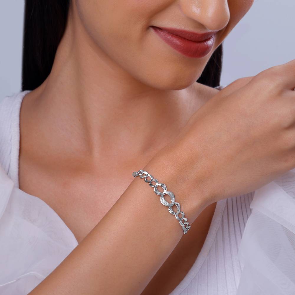 Giva 925 Silver Intertwined Chain Bracelet : BR01126