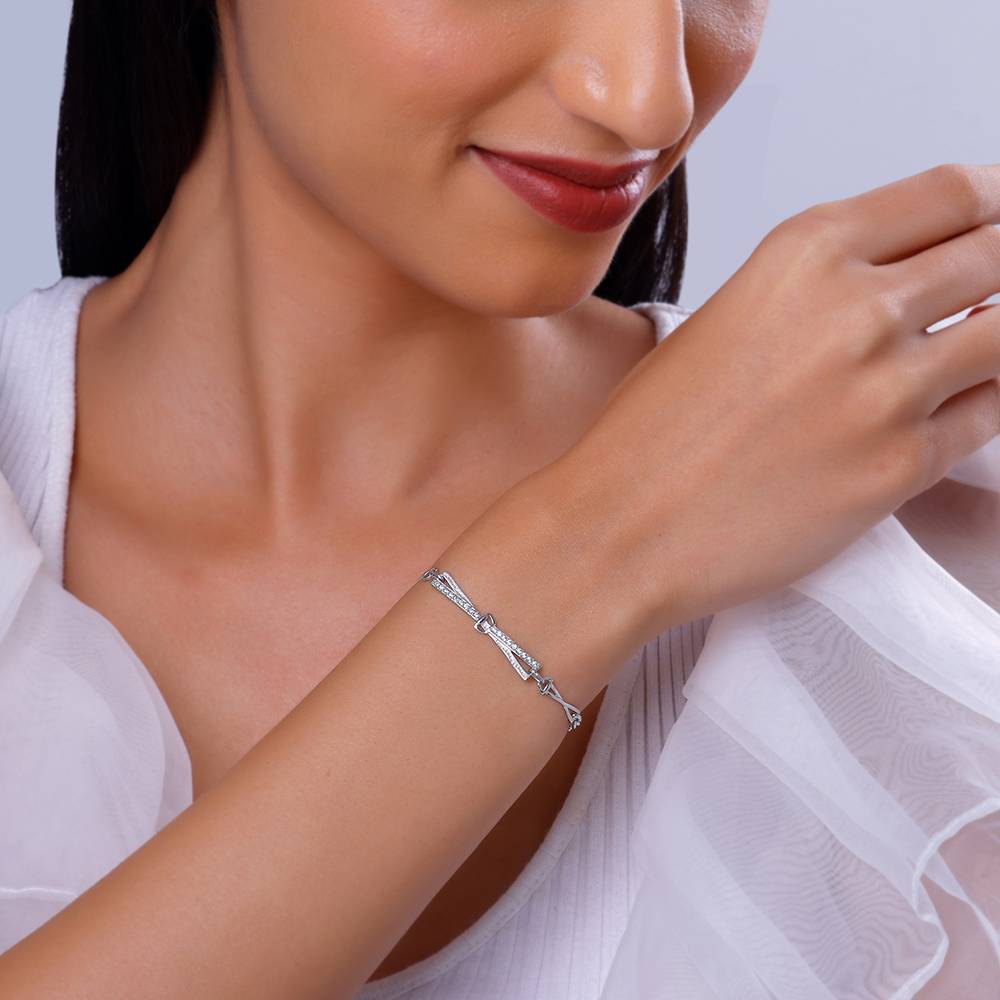 Giva 925 Silver Crystal Beam Bracelet : BR01131