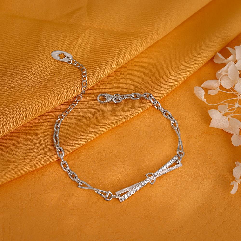 Giva 925 Silver Crystal Beam Bracelet : BR01131