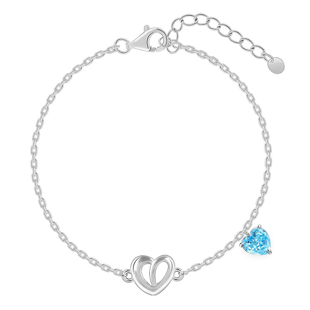 925 Silver Adore Love Bracelet, Adjustable : BR01138