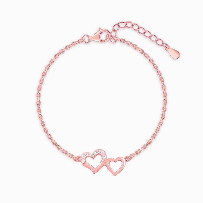 Giva 925 Silver Rose Gold Foreverly Bracelet : BR01143