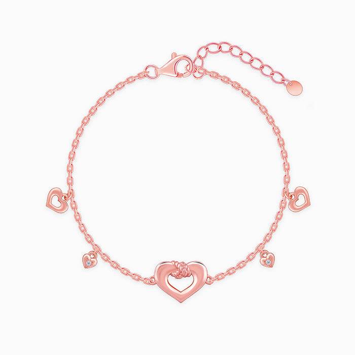 Giva 925 Silver Rose Gold Loveknot Bracelet : BR01150