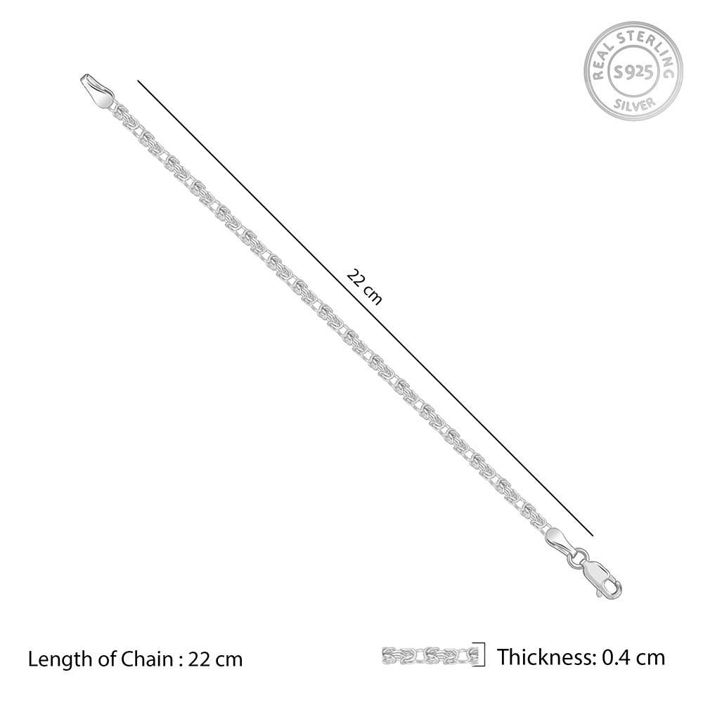Giva 925 Silver Lustreline Bracelet For Him : BR01154
