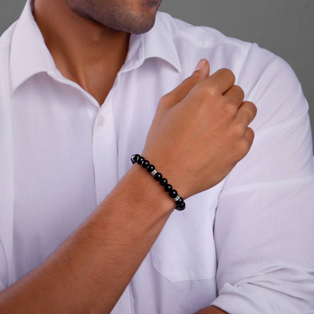 925 Silver Vintage Bracelet For Him, Adjustable : BR01161