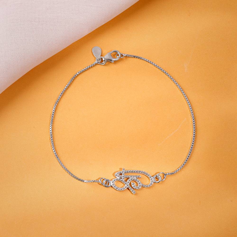 925 Silver Shree Bracelet Rakhi| Raksha Bandhan Rakhi For Men : BR01202