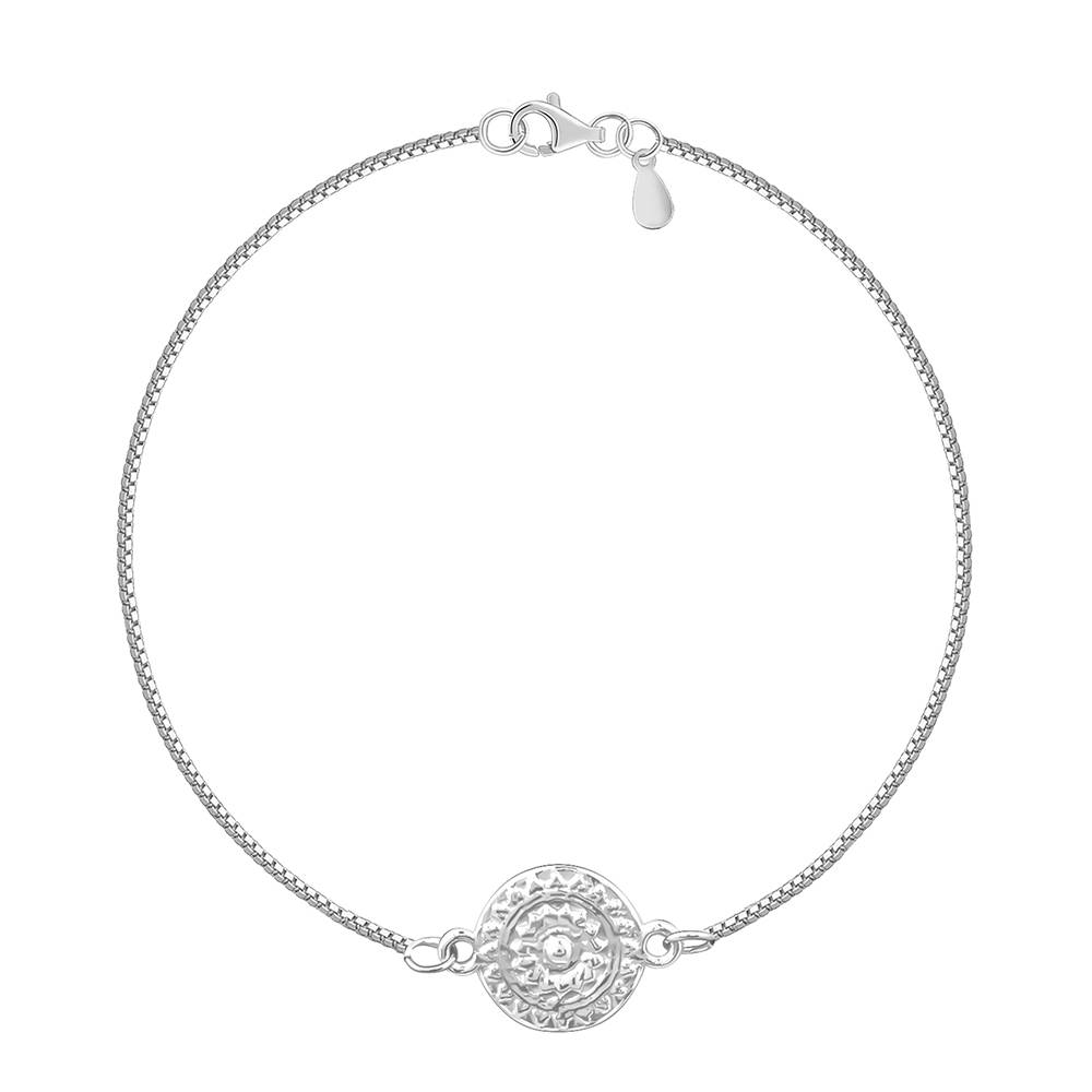 925 Silver Vintage Floral Bracelet Rakhi| Raksha Bandhan Rakhi For Men : BR01204