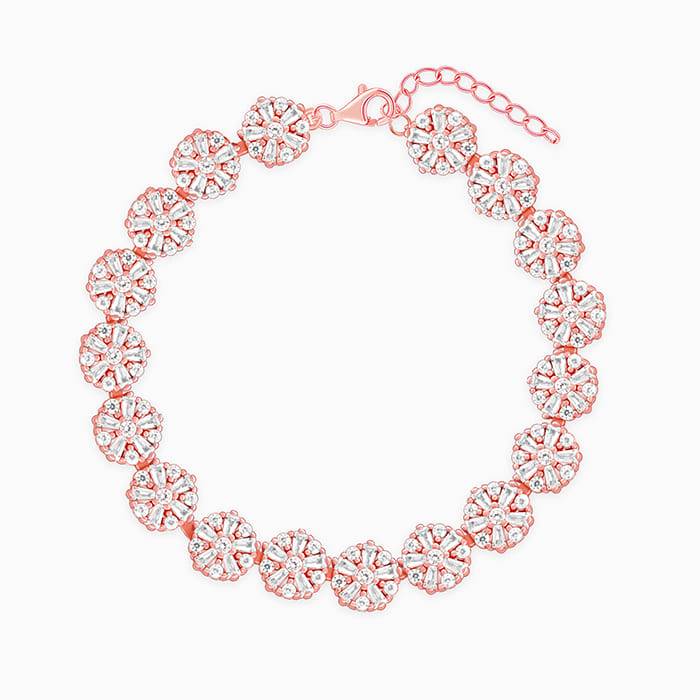 Anushka Sharma Rose Gold Studded Flower Bracelet : BR0122