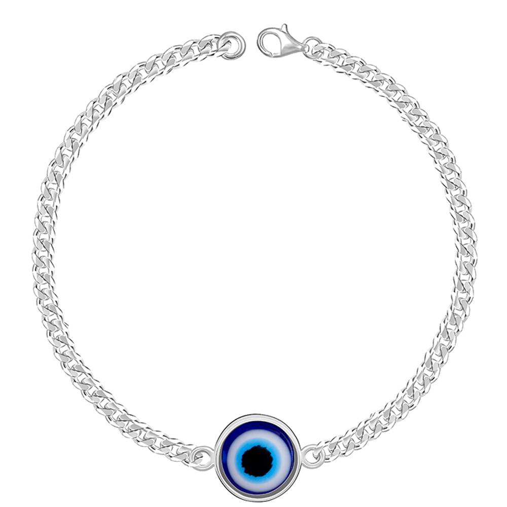 Giva 925 Silver Evil Eye Style Bracelet For Him : BR01237