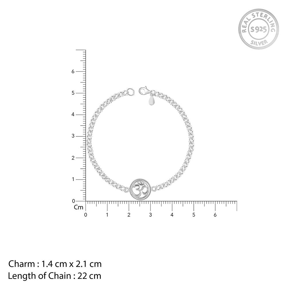 Giva 925 Kind Om Bracelet For Him, Adjustable : BR01239