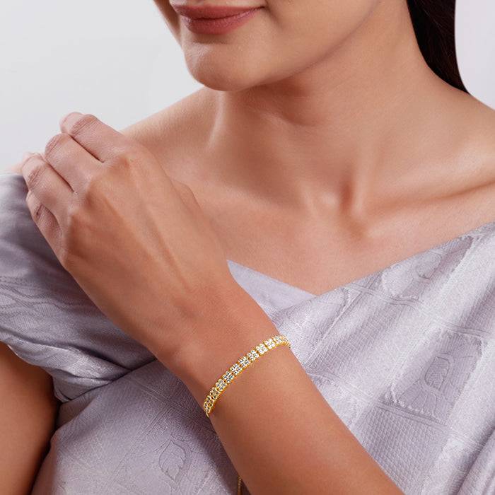 Giva 925 Silver Golden Emma Bracelet : BR01295