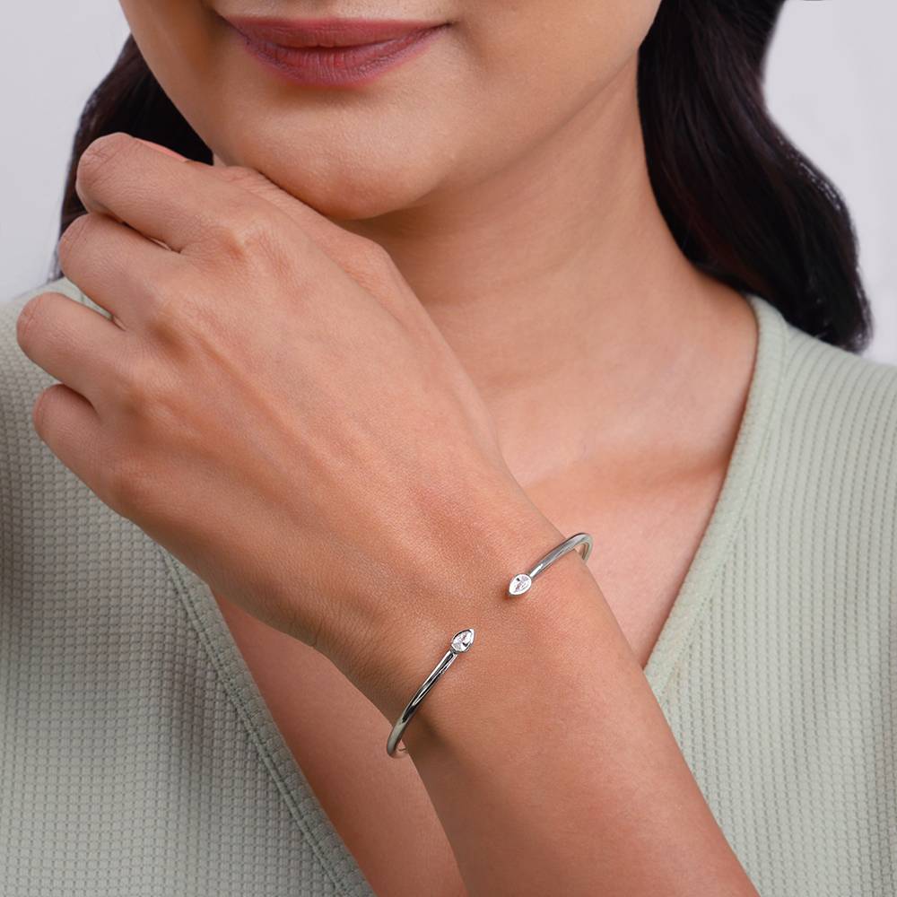 925 Silver Aurora Cuff Bracelet : BR01298