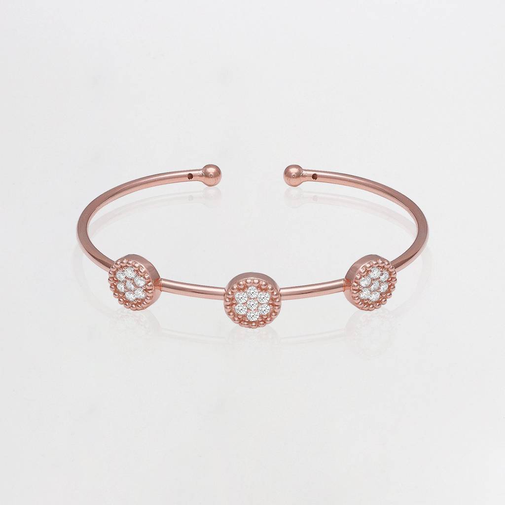 Rose Gold Disc Bracelet : BR0156