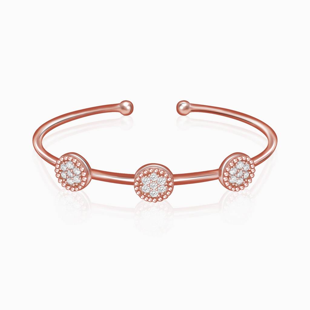 Rose Gold Disc Bracelet : BR0156