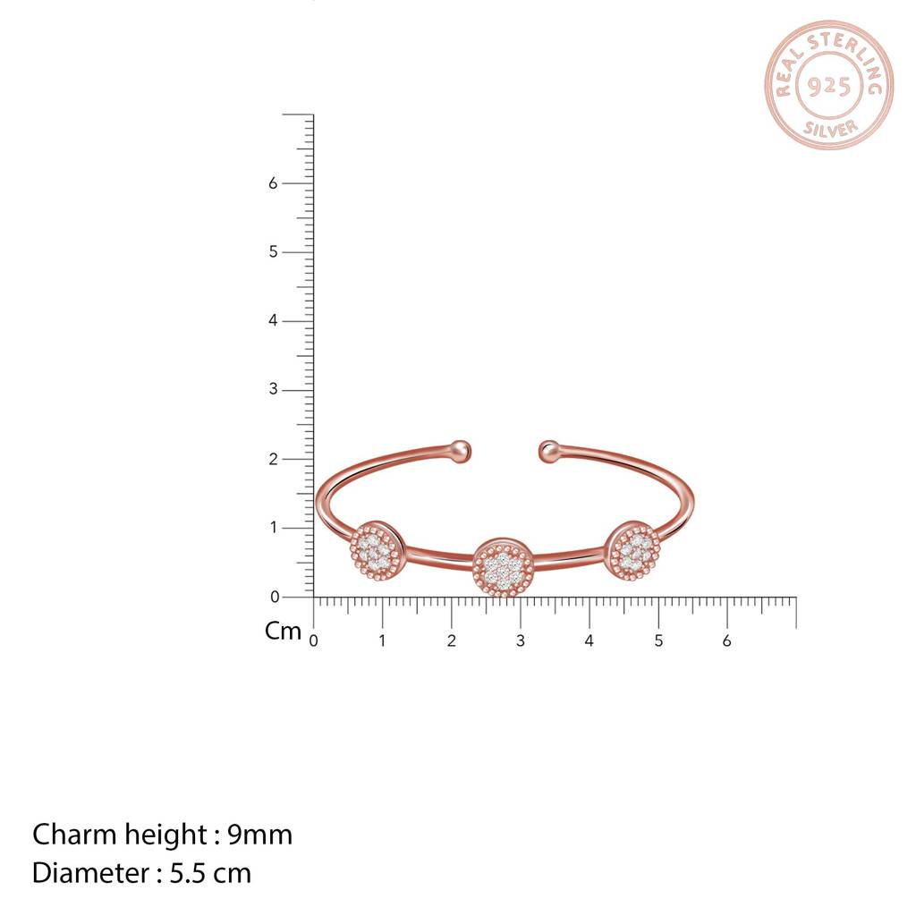 Rose Gold Disc Bracelet : BR0156