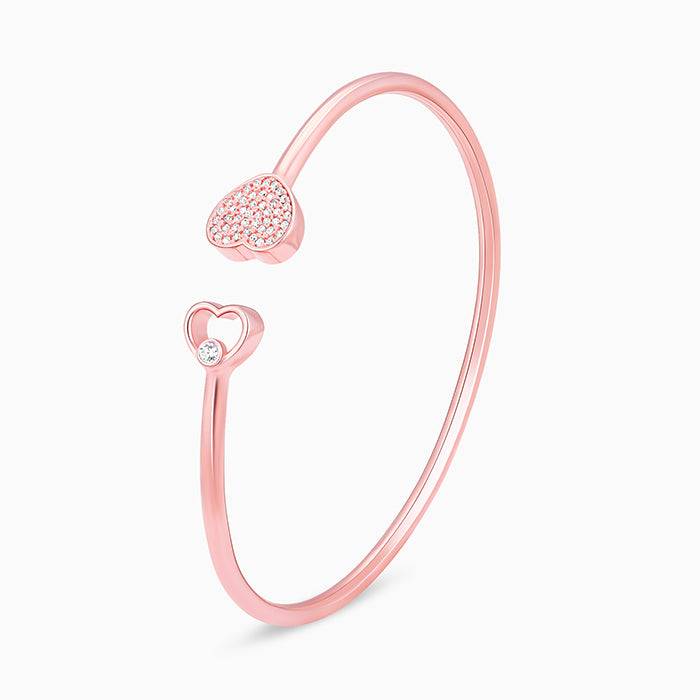 Rose Gold Dual Heart Bracelet : BR0158