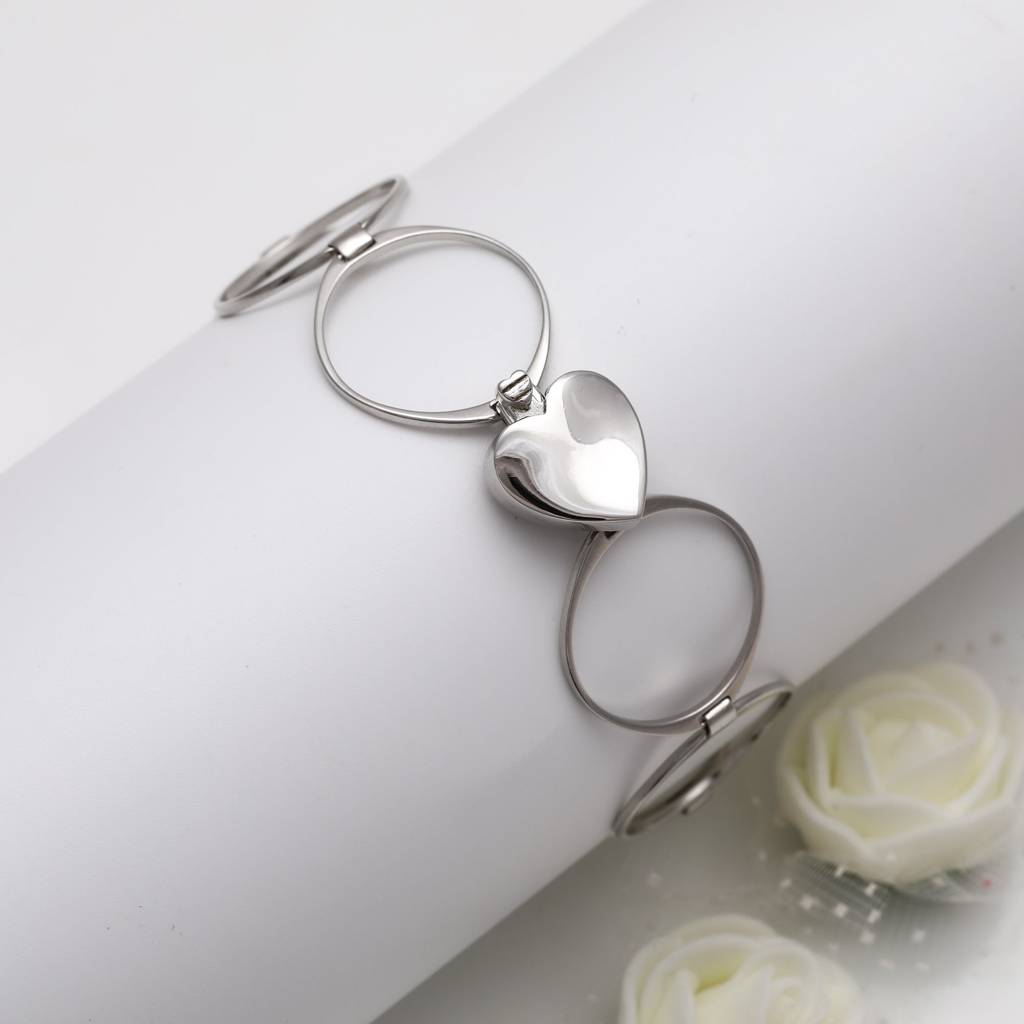 Silver Supple Heart Bracelet : BR0177