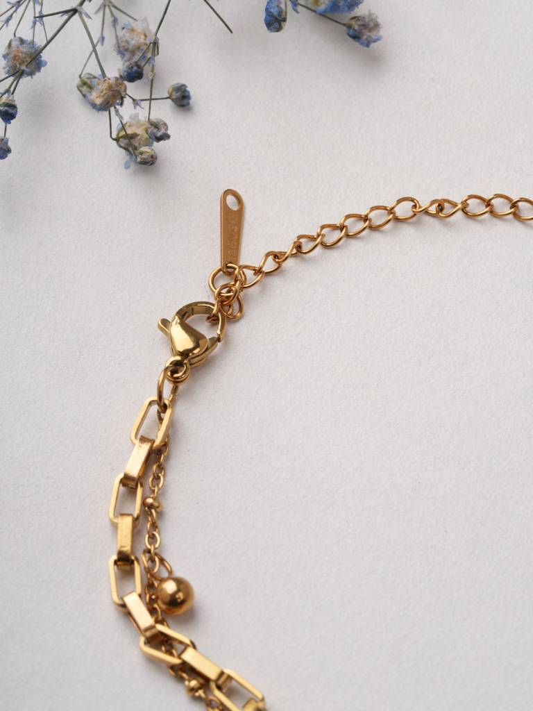 Heart Charm Layer Bracelet For Women : BR0194