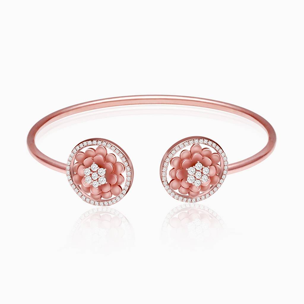 Rose Gold Flower Power Bracelet : BR0211