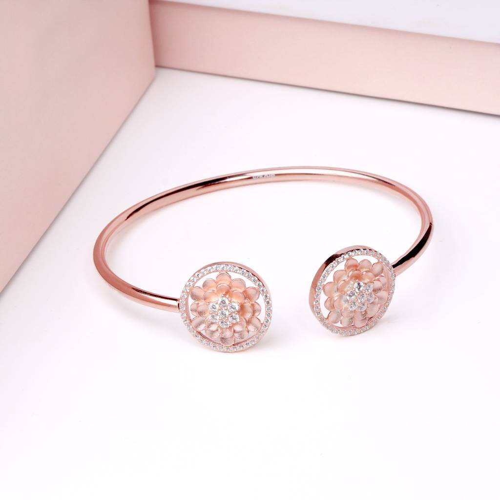 Rose Gold Flower Power Bracelet : BR0211