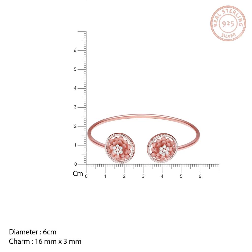 Rose Gold Flower Power Bracelet : BR0211