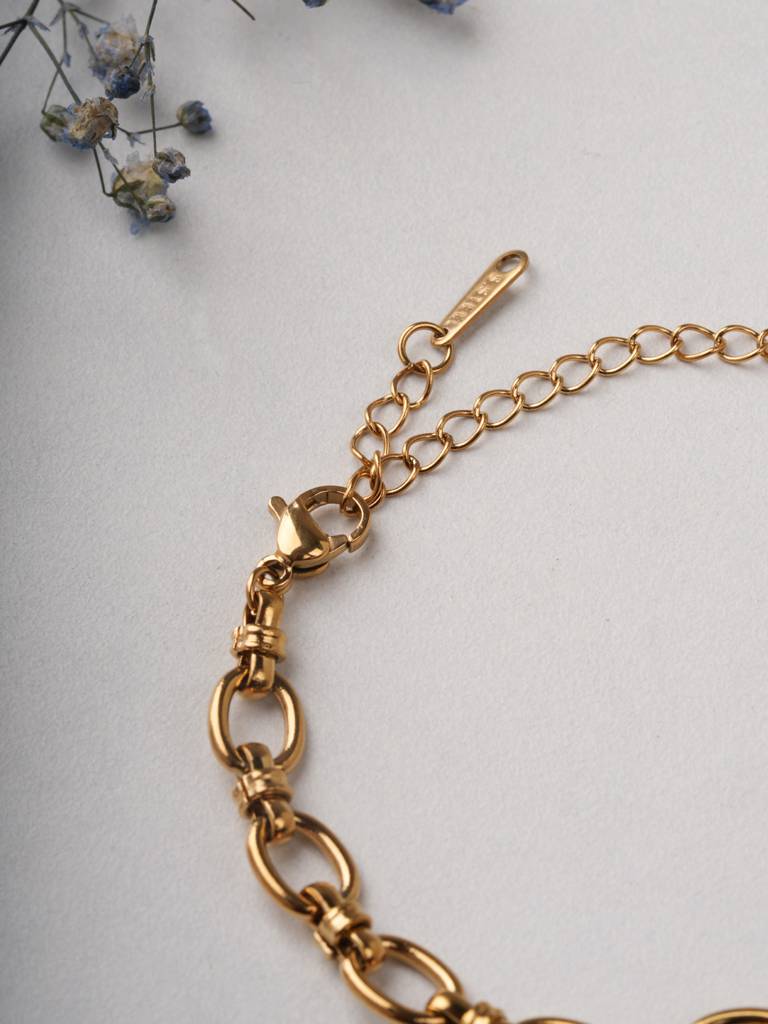 Bold Oval-Link Statement Bracelet For Women : BR0228