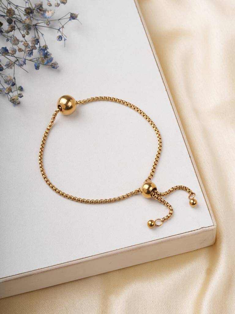 Dual Sphere Bolo Bracelet For Women : BR0250