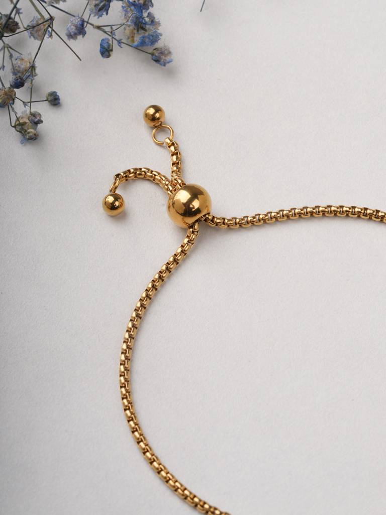 Dual Sphere Bolo Bracelet For Women : BR0250