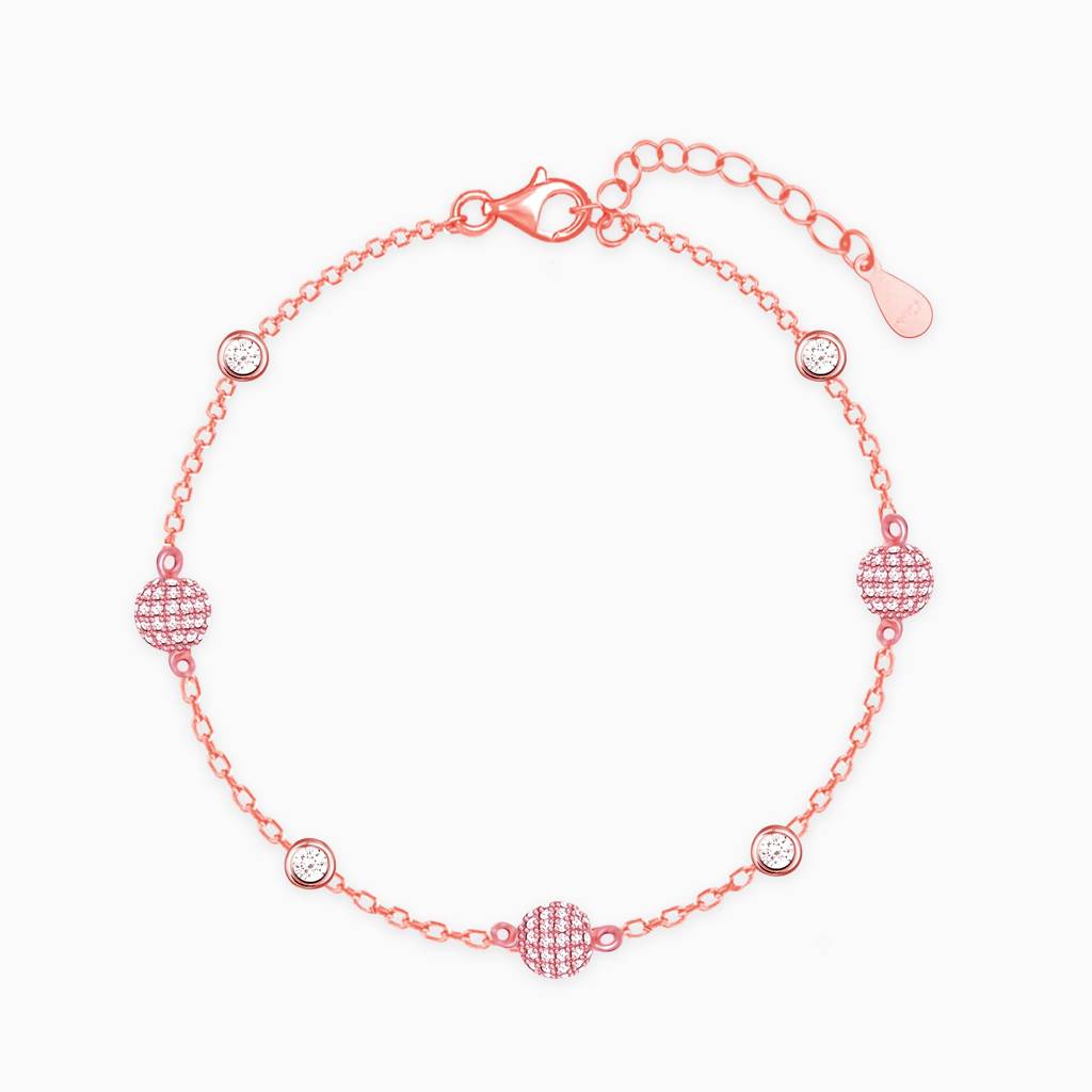 Anushka Sharma Rose Gold Studded Bubble Bracelet : BR0253