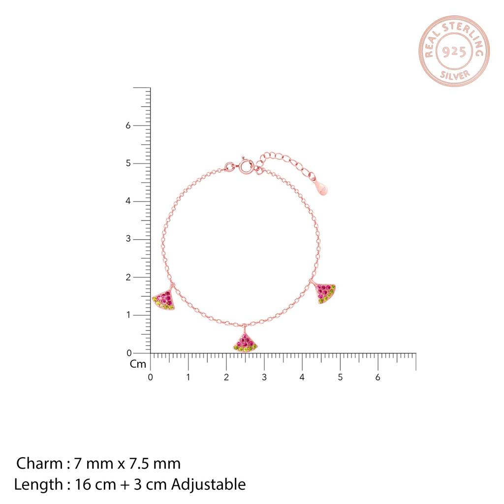 Rose Gold Quirky Watermelon Bracelet : BR0272