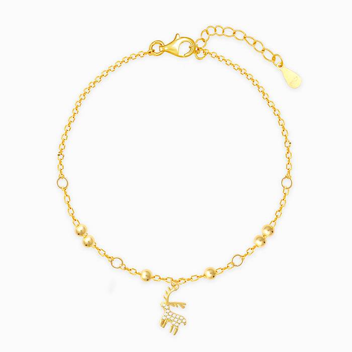 Golden Reindeer Bracelet : BR0280