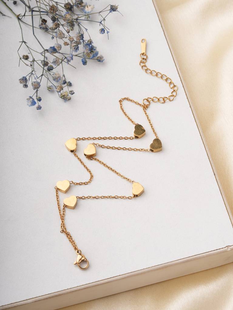Heart Link Bracelet For Women : BR0280