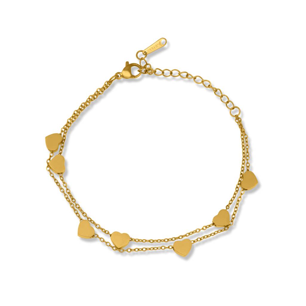 Heart Link Bracelet For Women : BR0280