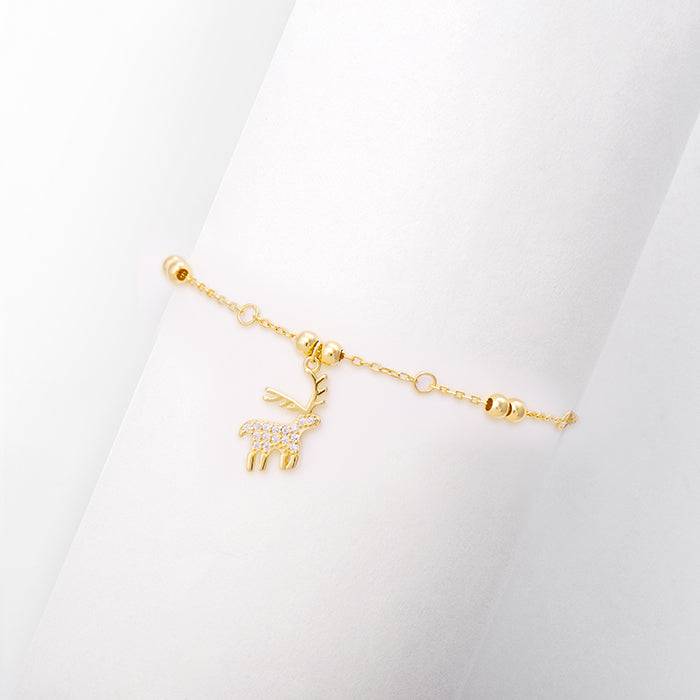 Golden Reindeer Bracelet : BR0280