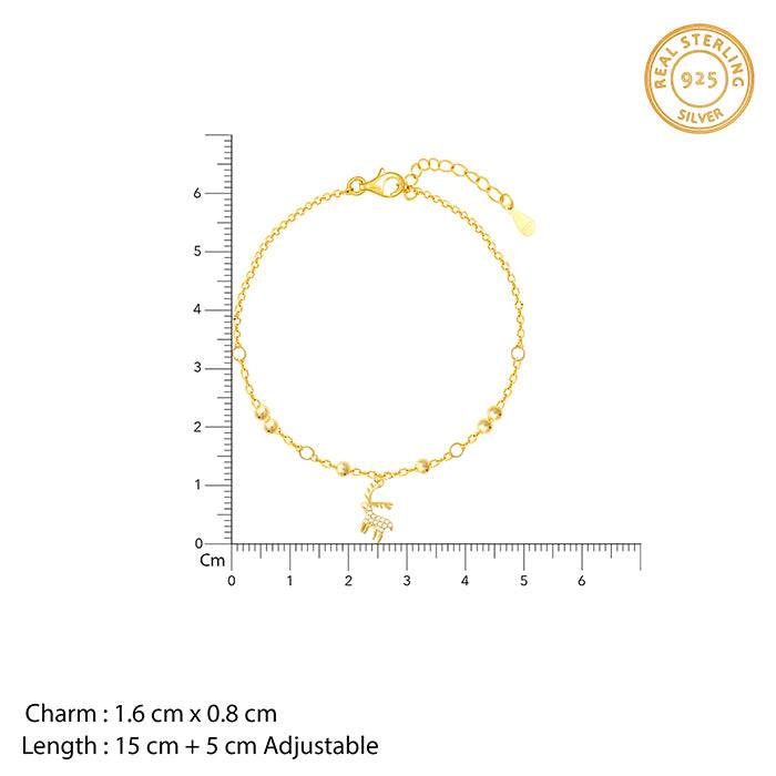 Golden Reindeer Bracelet : BR0280