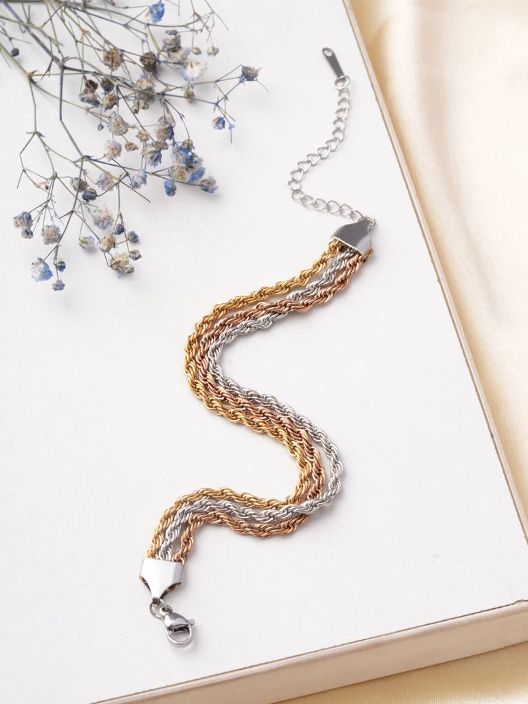 Fusion Weave Layer Bracelet For Women : BR0284