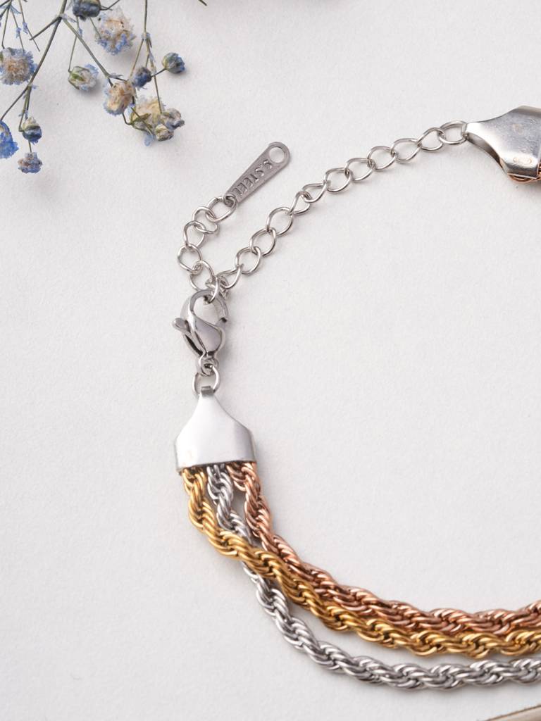 Fusion Weave Layer Bracelet For Women : BR0284