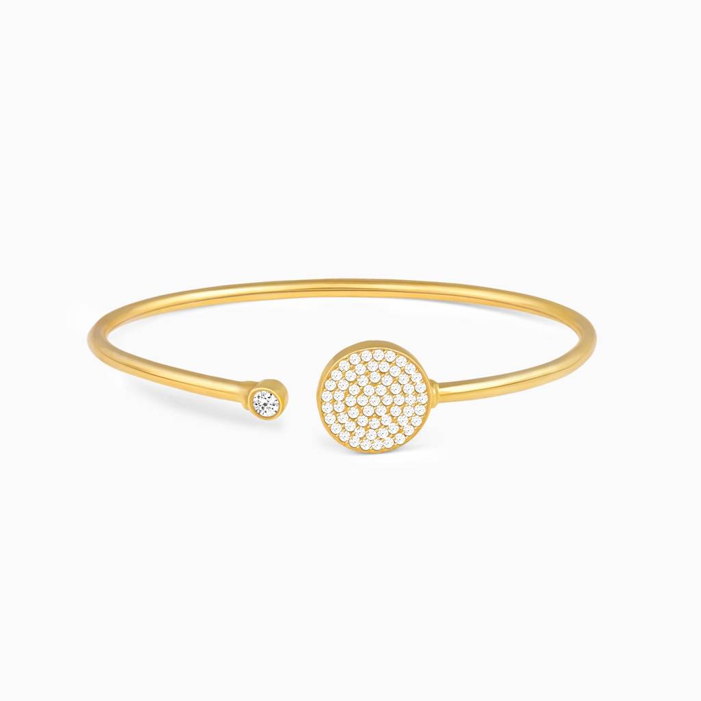 Golden Circular Studded Bracelet : BR0290