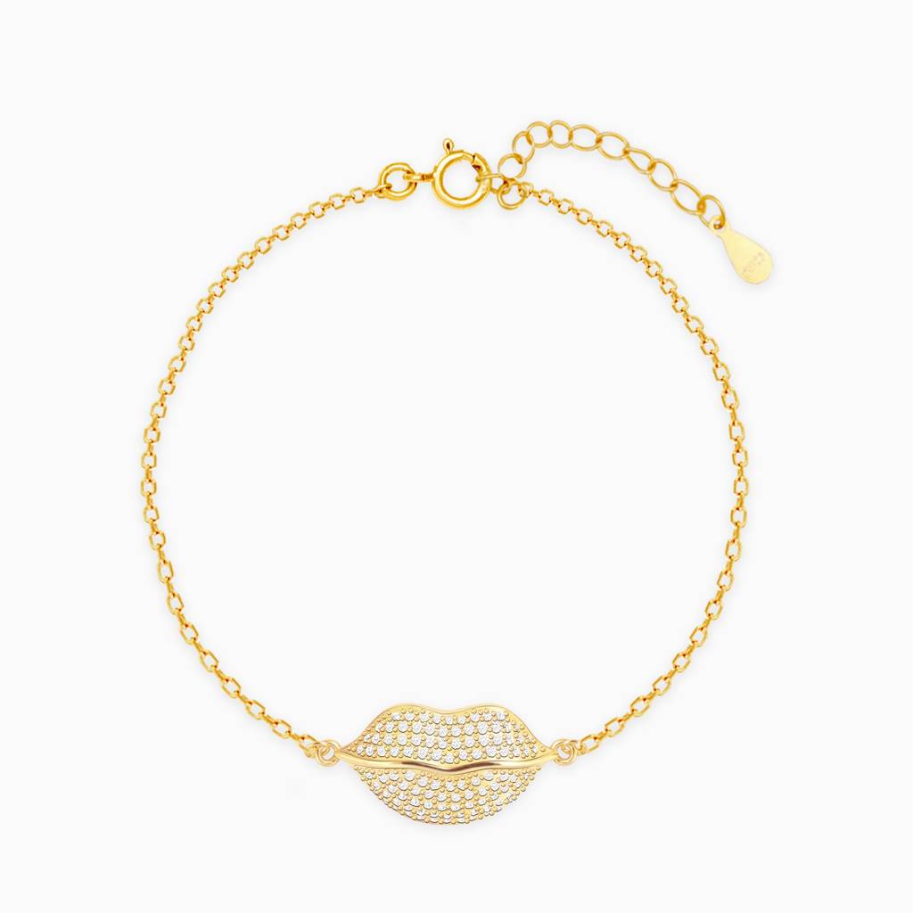 Golden Kiss Him Goodbye Bracelet : BR0292