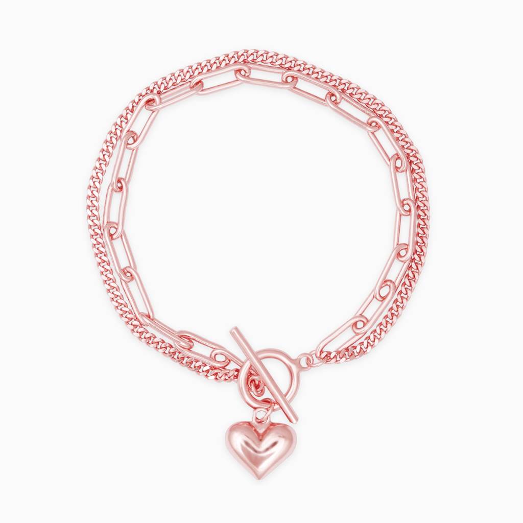 Rose Gold Deep In Your Love Bracelet : BR0318