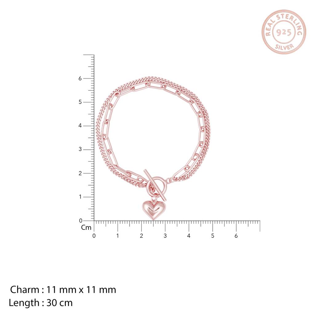 Rose Gold Deep In Your Love Bracelet : BR0318