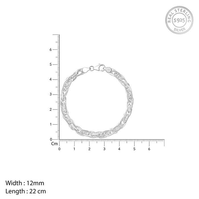Silver Urban Mode Link Bracelet For Him : BR0357