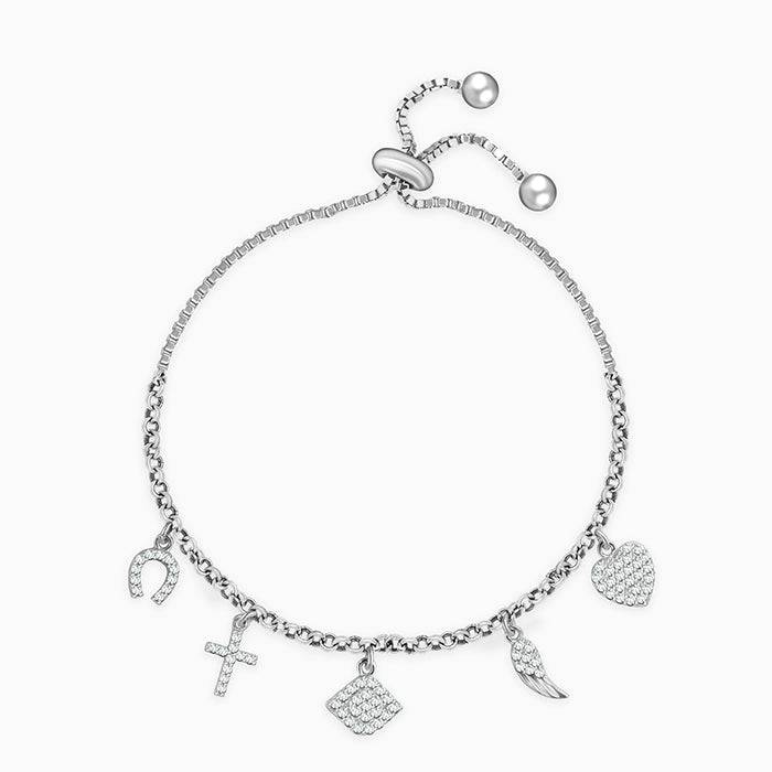 Silver Twinkling Charm Bracelet : BR0421