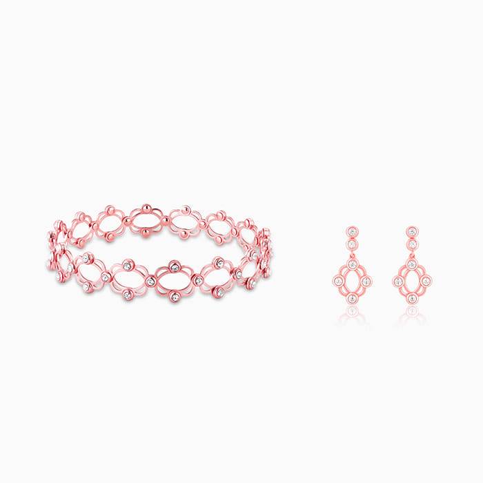 Giva 925 Silver Rose Gold Supple Set Of Two| Gifts For Women And Girls | With Certificate  : BR044ER02538