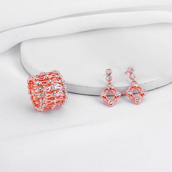Giva 925 Silver Rose Gold Supple Set Of Two| Gifts For Women And Girls | With Certificate  : BR044ER02538