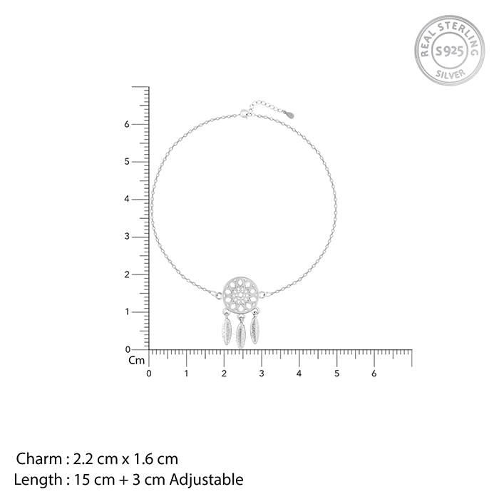 Silver Dreamcatcher Bracelet : BR0455