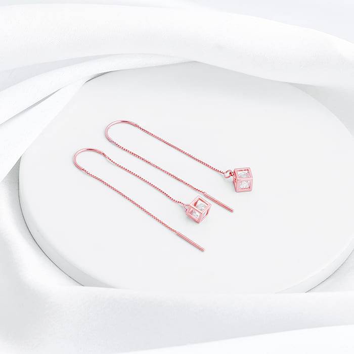 Giva 925 Silver Rose Gold Cubic Crystal Set Of Two| Gifts For Women And Girls | With Certi : BR047ER02522