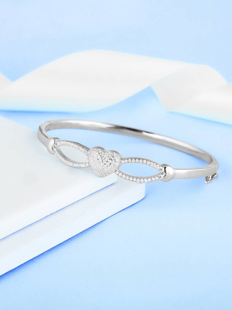 GIVA 925 Sterling Silver Sparkling Love Bracelet
