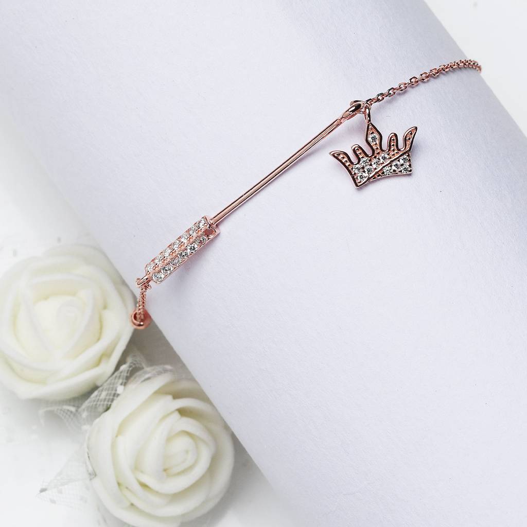 Anushka Sharma Rose Gold Crown Bracelet : BR048