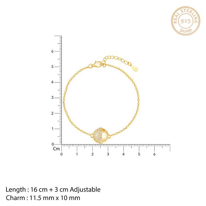 Golden Beads Of Love Bracelet : BR0498