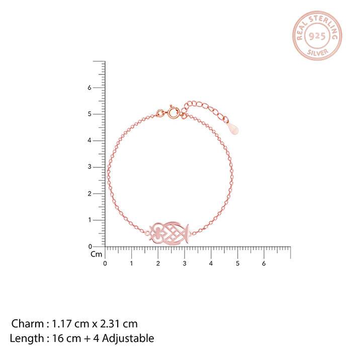 Rose Gold Wisdom Of Owl Bracelet : BR0519